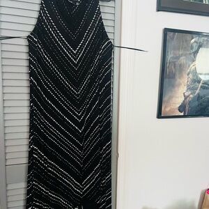 Apt. 9 Black & White Chevron Maxi Dress